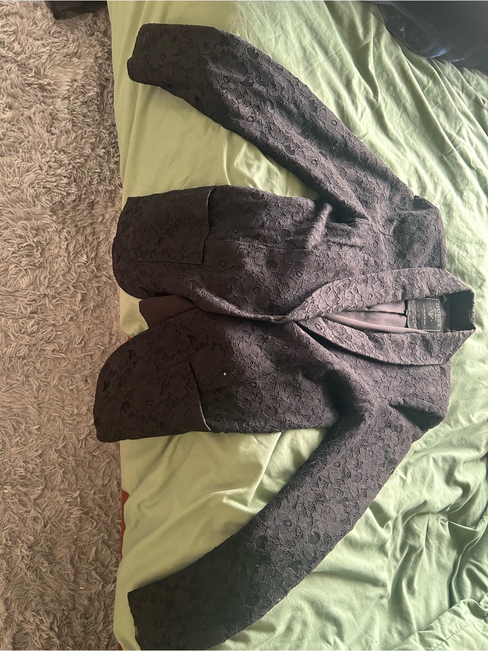 Guess Black Lace Blazer Jacket